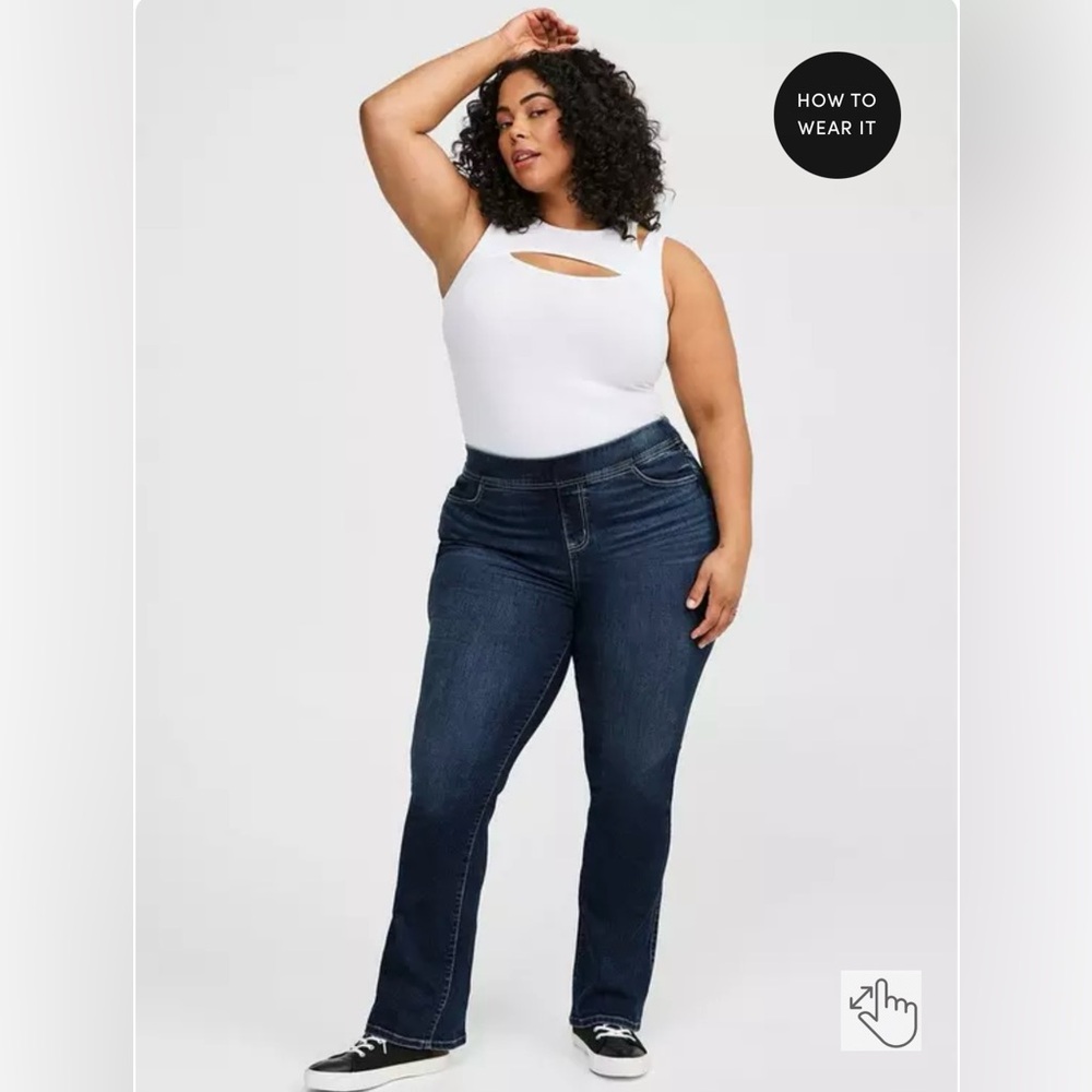 Torrid Lean Jean High-Rise Slim Boot NWT